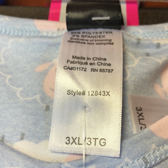 Women’s Poly Spandex Short Sleeve Two Piece Set - Picture 4 of 4